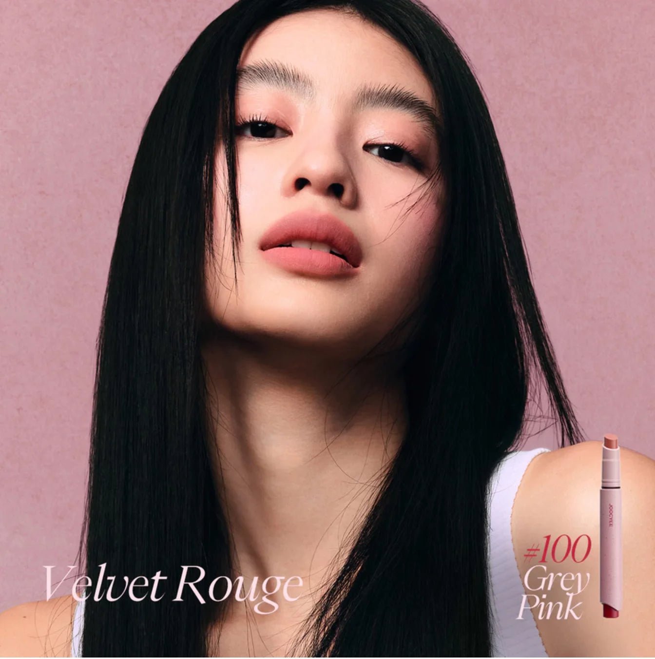 JOOCYEE Lipstick Velvet Matte Smooth Light Non-Stick Cup Non-Fading Low-Saturation Longlasting High-Coverage Lip Makeup 3g