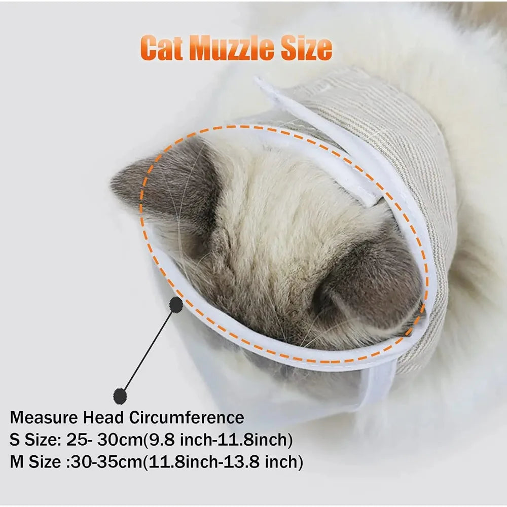 Pet Cat Bathing Grooming Tool with Transparent Mouth and Nose Mask Effective Anti-biting Cat Nail Clipper Auxiliary Tools 강아지 미용