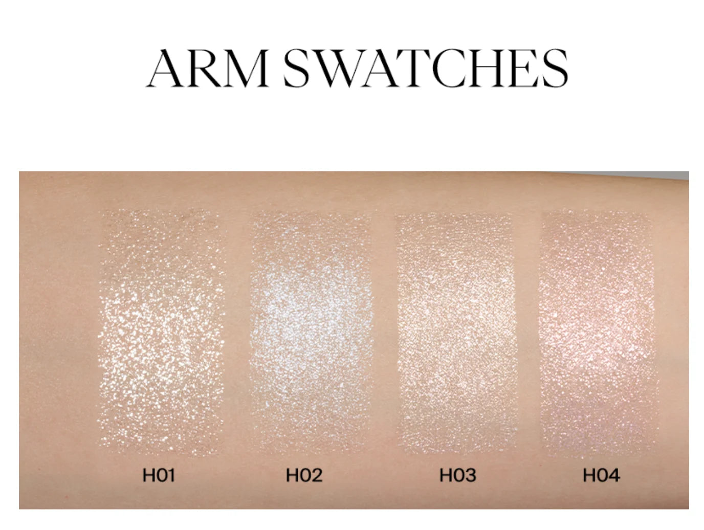 Joocyee Jelly Highlighter Stick Diamond Shimmer Long-Lasting Weightless Feel Waterproof Champagne Cosmetics Face Makeup