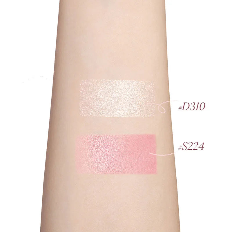 JOOCYEE Blush Highlighter Powder Matte Nude Shimmer Brighteen Single Color Easy to Apply Waterproof Long Lasting Makeup 4g